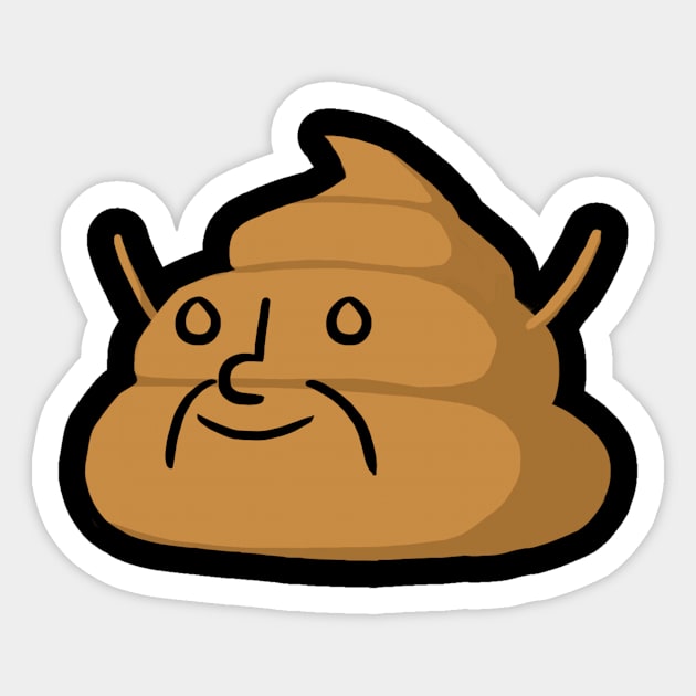 poop Shirt Sticker by Toukans